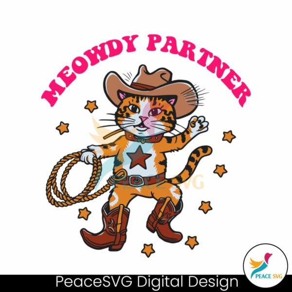 cowboy-meowdy-partner-cat-meme-svg