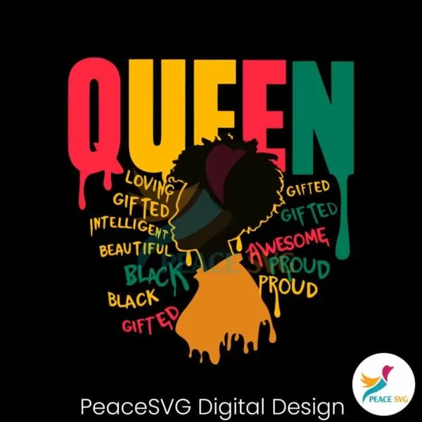 retro-juneteenth-queen-black-history-svg