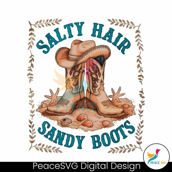 summer-time-starfish-salty-hair-sandy-boots-png