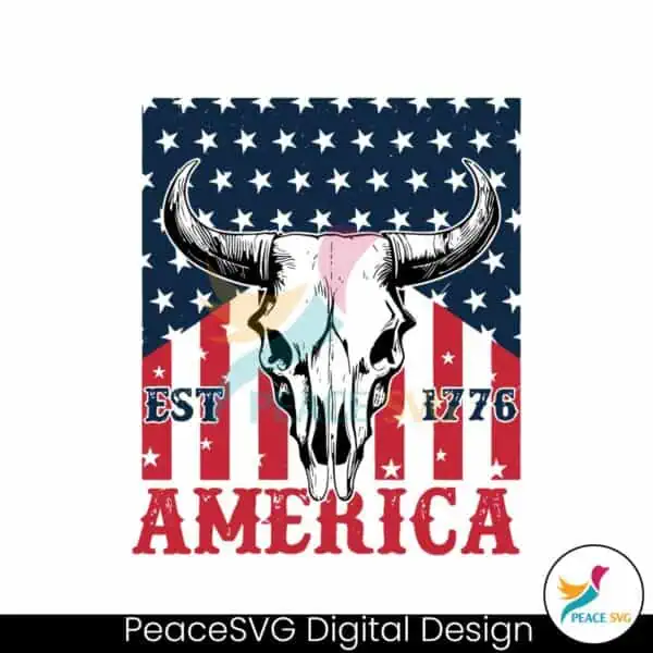 western-patriotic-american-est-1776-bull-skull-svg