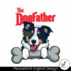 the-dogfather-playing-with-a-bone-svg