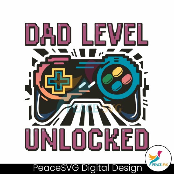 dad-level-unlocked-gaming-controller-svg