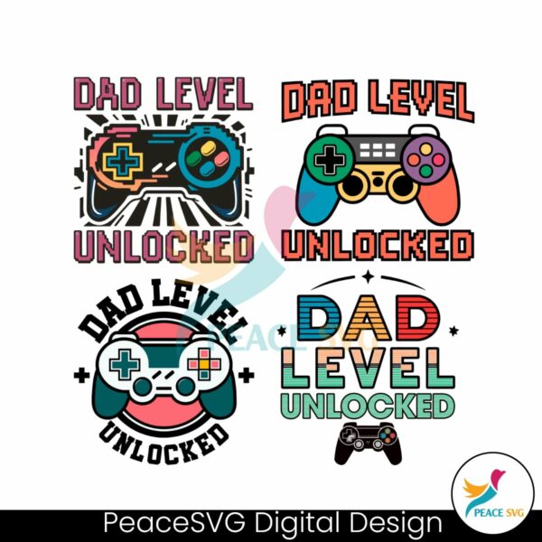 retro-dad-level-unlocked-svg-bundle