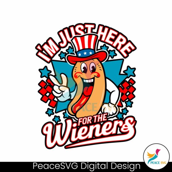 im-just-here-for-the-wieners-patriotic-hotdog-svg