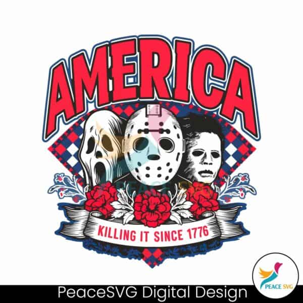 floral-america-killing-it-since-1776-horror-movie-png