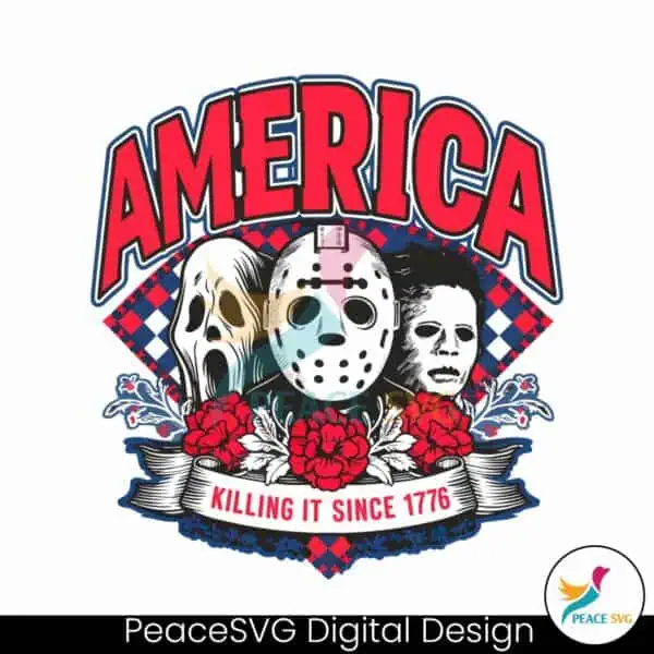 floral-america-killing-it-since-1776-horror-movie-png