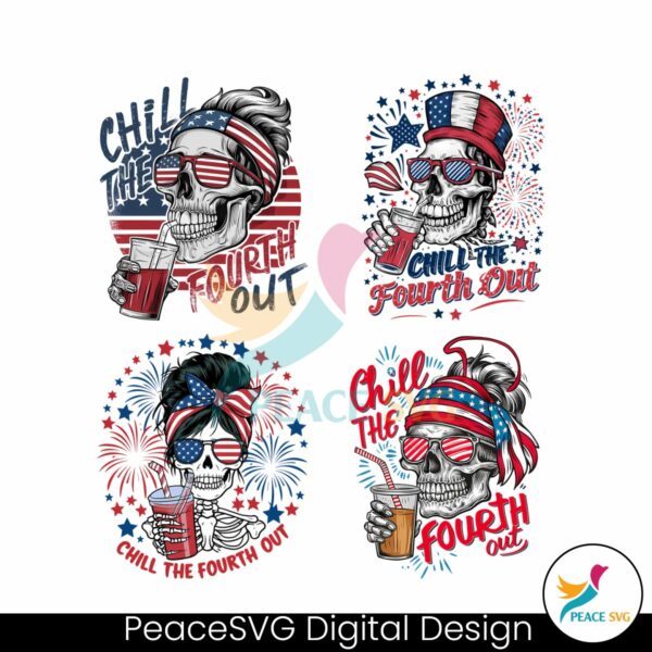4th-of-july-chill-the-fourth-out-png-bundle