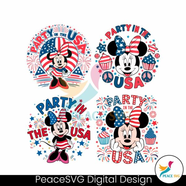 party-in-the-usa-minnie-mouse-svg-bundle