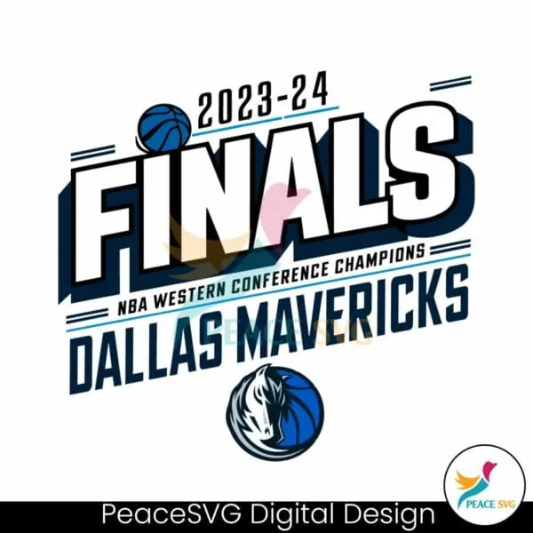 nba-western-conference-champions-2024-mavericks-svg