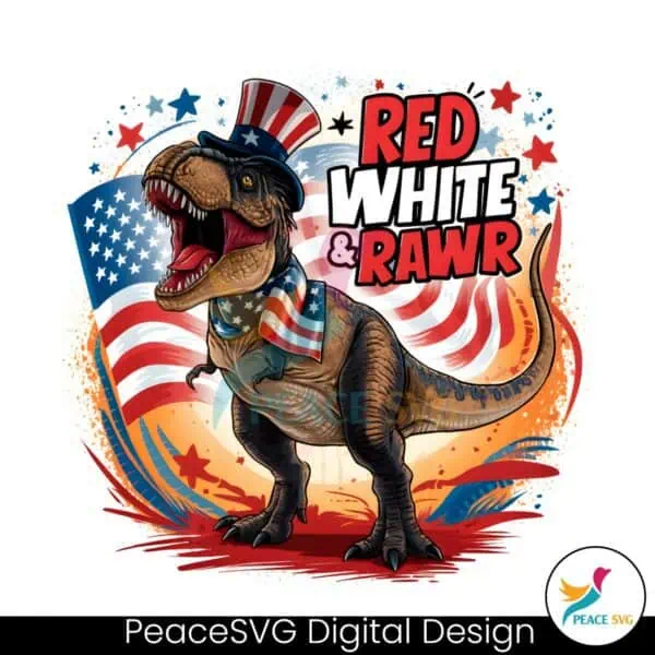 tyrannosaurus-rex-red-white-and-rawr-png