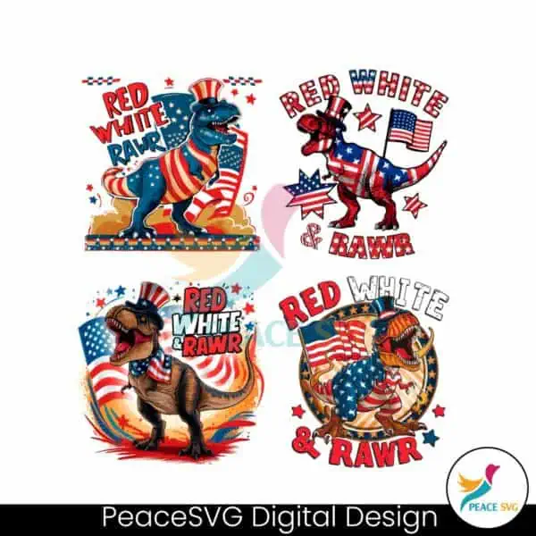 red-white-and-rawr-4th-of-july-png-bundle