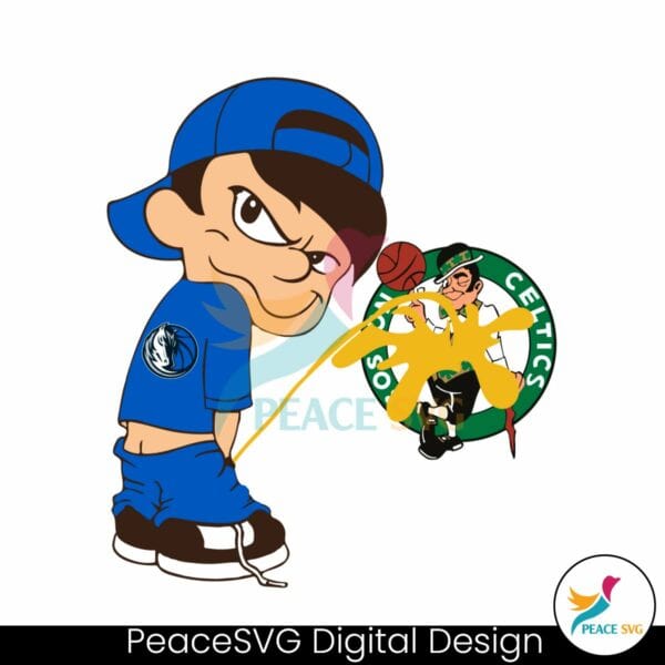 funny-boy-boston-celtics-piss-on-dallas-mavericks-svg