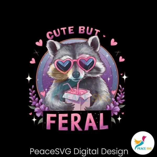 floral-racoon-cute-but-feral-png