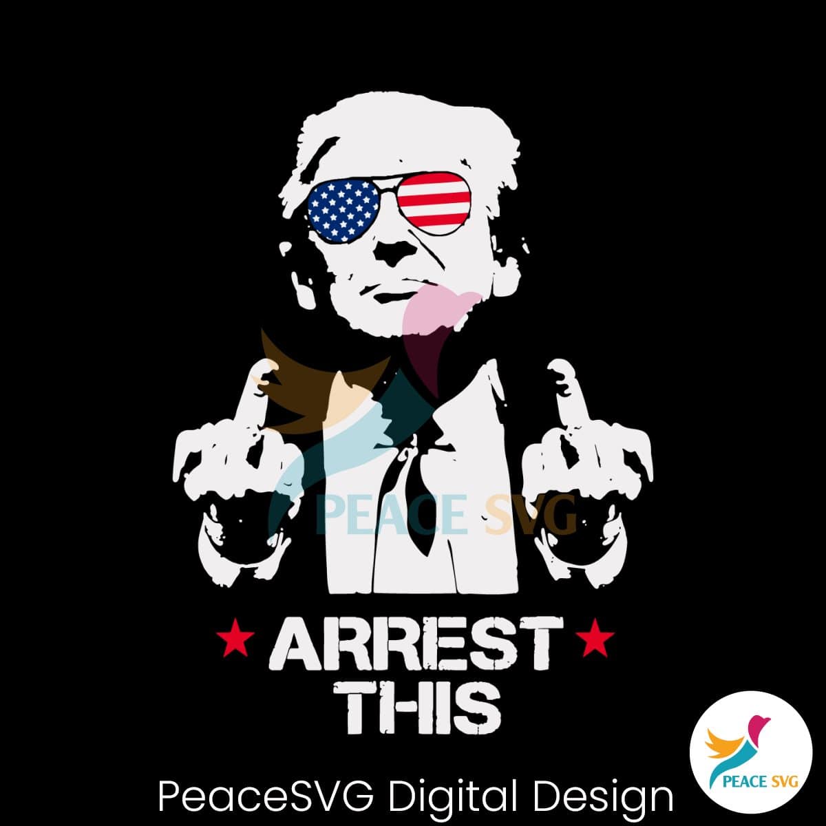 Trump Arrest This Funny Meme SVG » PeaceSVG