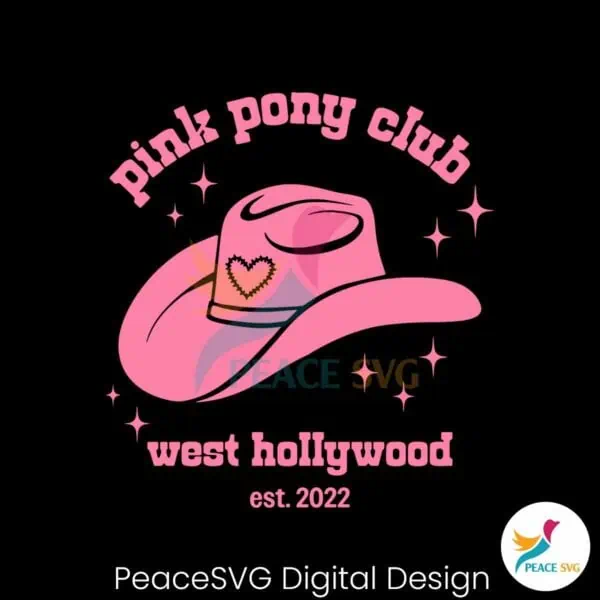 pink-pony-club-west-hollywood-est-2022-svg