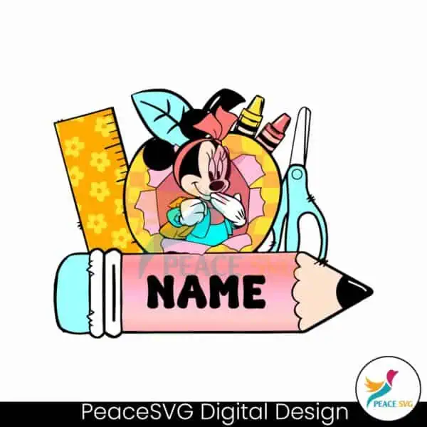 custom-minnie-student-name-frame-svg