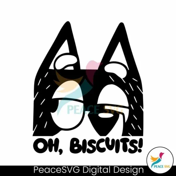 bluey-bandit-oh-biscuits-funny-cartoon-svg