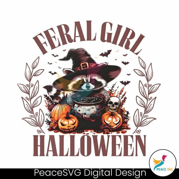 feral-girl-halloween-funny-raccoon-png