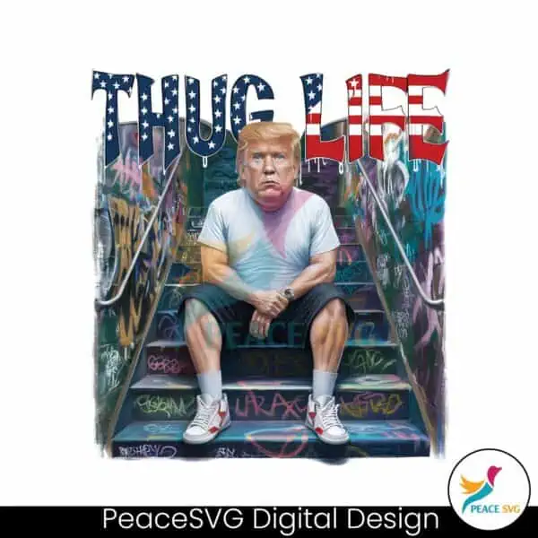 caricatured-meme-thug-life-donald-trump-png