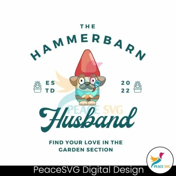 the-hammerbarn-husband-estd-2022-bluey-gnome-svg