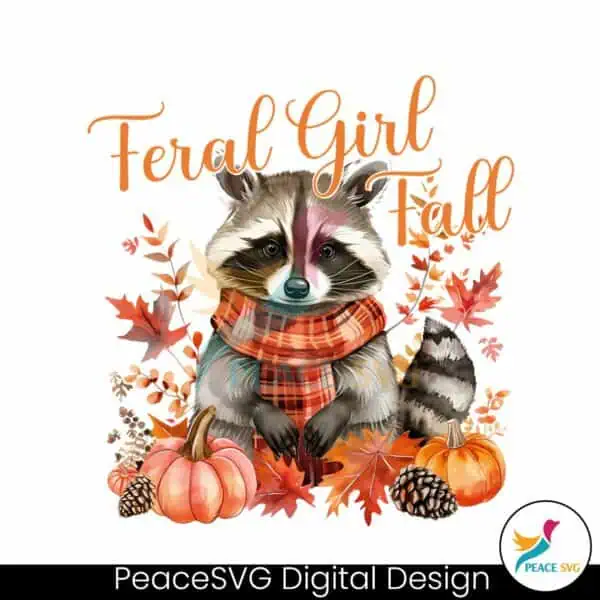 feral-girl-fall-raccoon-autumn-png