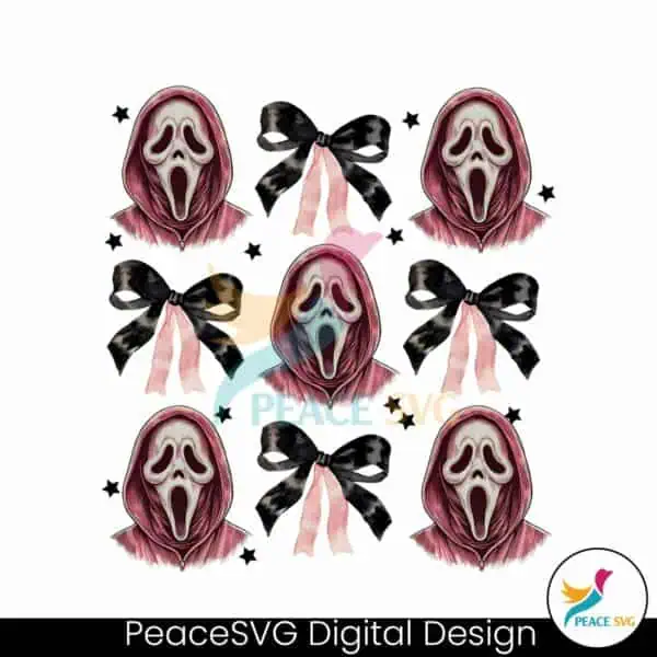 pink-halloween-coquette-bow-ghostface-scream-png