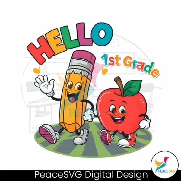 cute-hello-1st-grade-pencil-apple-png