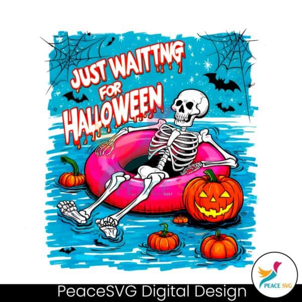 just-waiting-for-halloween-skeleton-summer-png