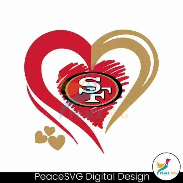 san-francisco-49ers-heart-nfl-team-svg