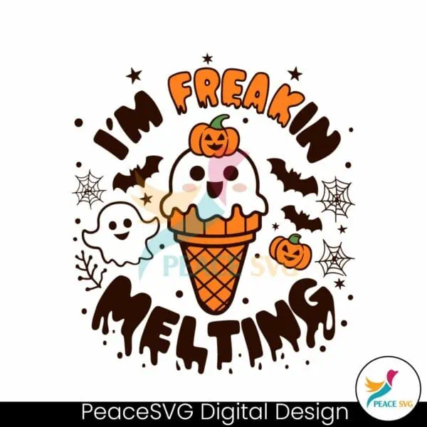 im-freakin-melting-spooky-ice-cream-cone-svg