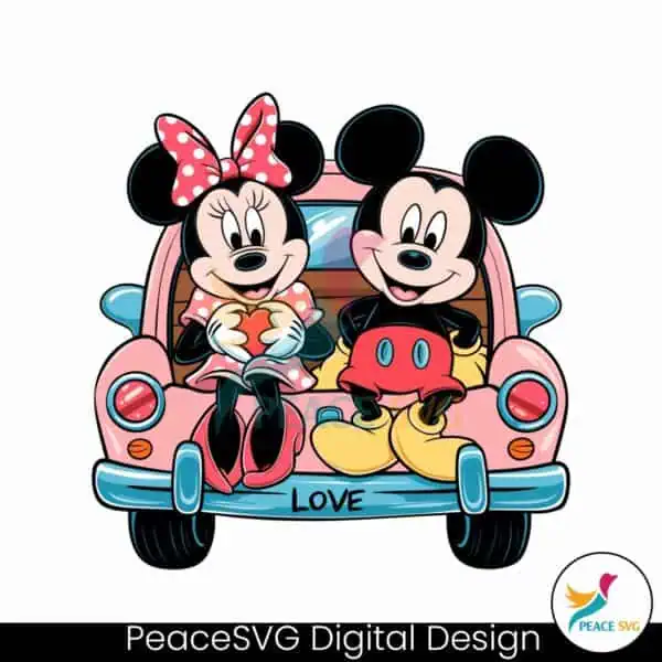 retro-love-car-mickey-minnie-couple-svg