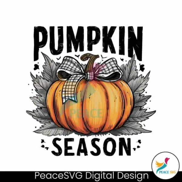 retro-halloween-pumpkin-season-checkered-bow-png