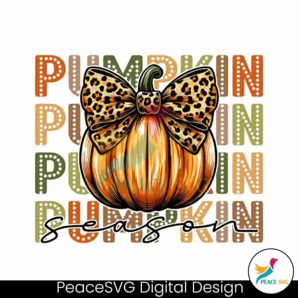 retro-pumpkin-season-leopard-bow-png