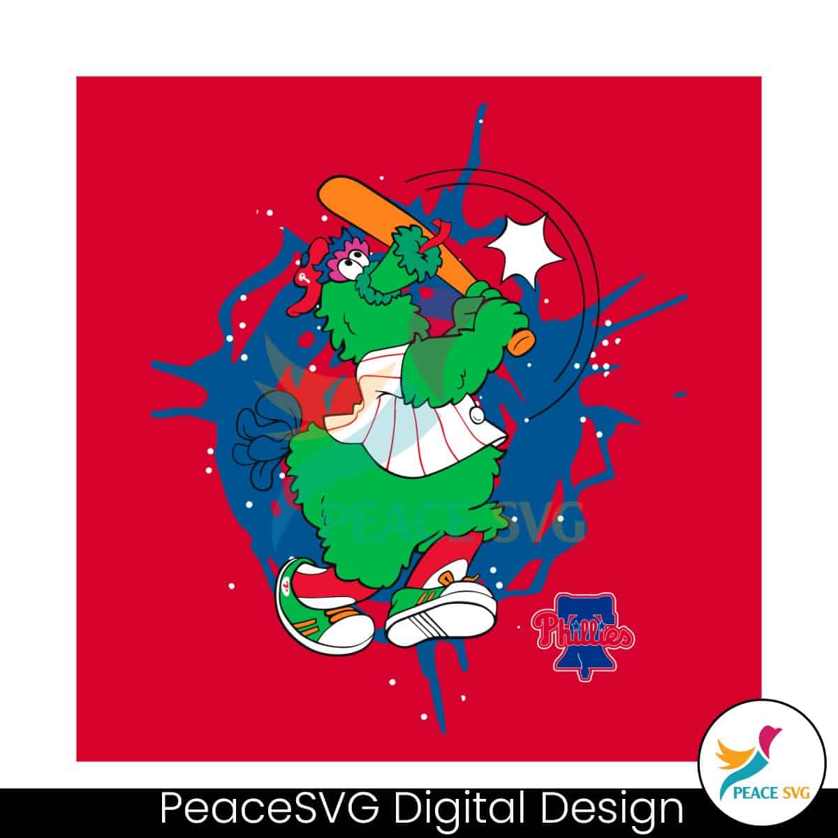 Philadelphia Phillies Mascot Phillie Phanatic SVG Instant Download ...