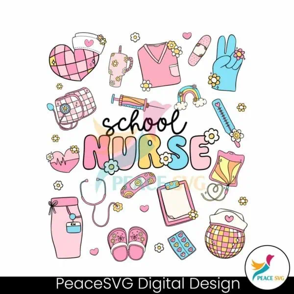 elementary-school-nurse-retro-nursing-grad-svg