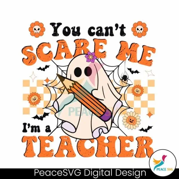 checkered-you-cant-scare-me-im-a-teacher-png