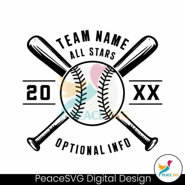 custom-all-stars-softball-baseball-team-stitching-svg