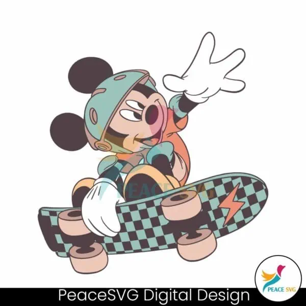 mickey-skateboarding-disney-character-svg