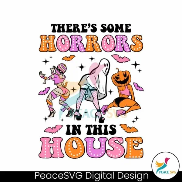 funny-spooky-girl-theres-some-horrors-in-this-house-svg