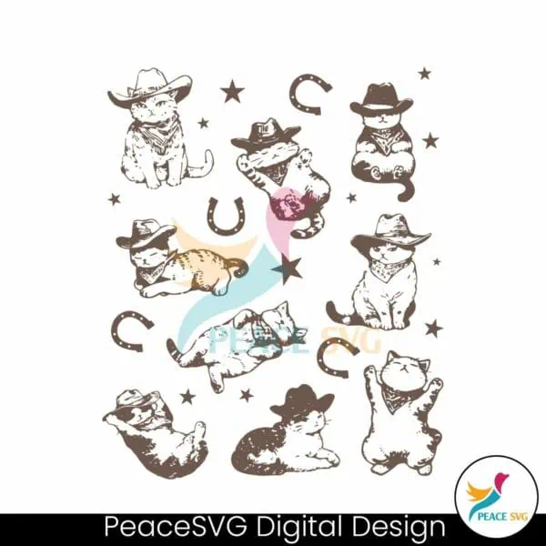 western-cowboy-cats-and-kittens-svg