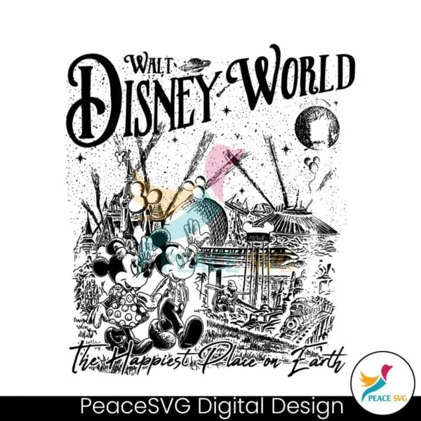 vintage-walt-disney-world-the-happiest-place-on-earth-svg