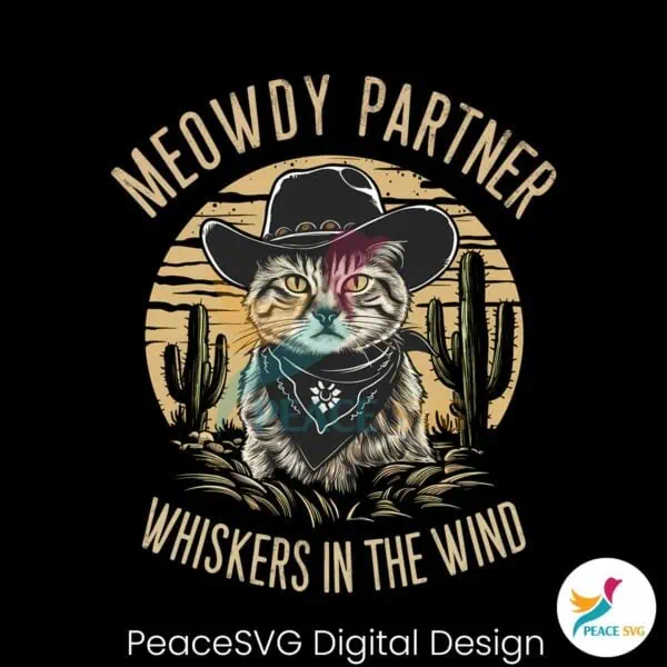 meowdy-partner-whiskers-in-the-wind-cowboy-meme-png