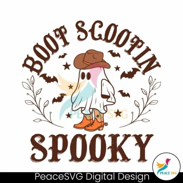 retro-boot-scoot-spooky-cowboy-ghost-svg