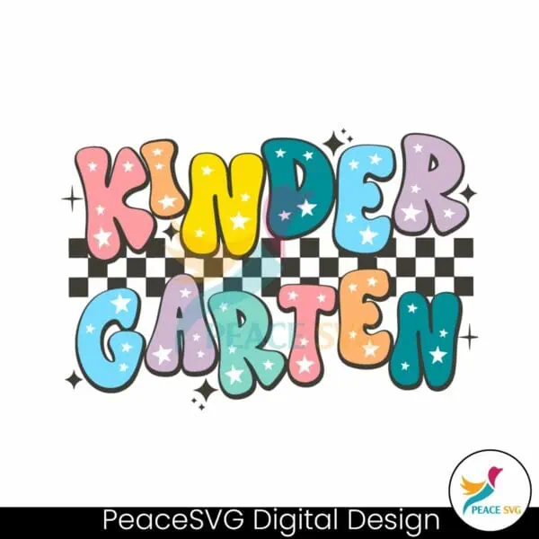 checkered-kindergarten-first-day-of-school-svg