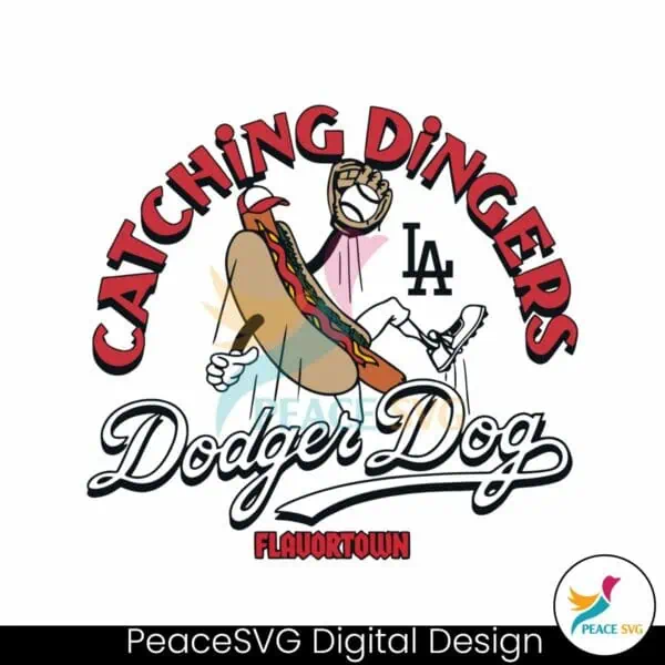 mlb-x-flavortown-catching-dingers-dodgers-dog-svg