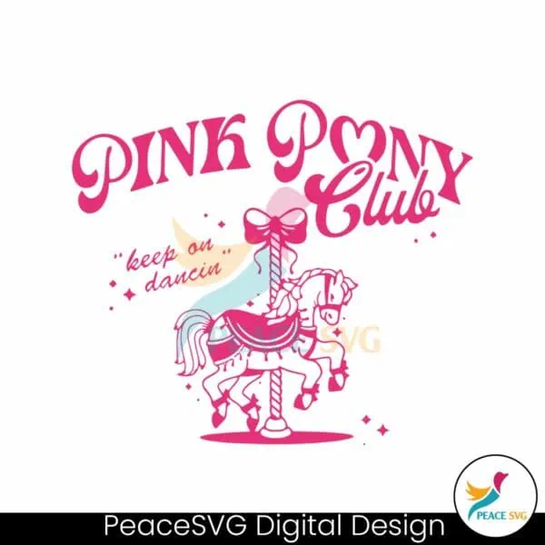 chappell-roan-pink-pony-club-keep-on-dancin-svg