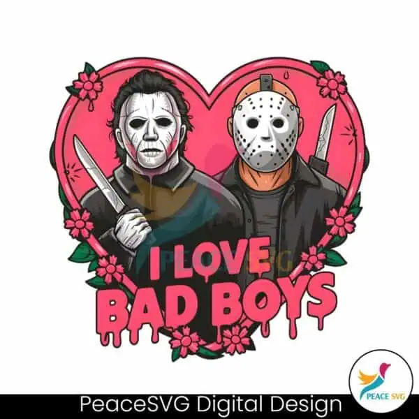 i-love-bad-boys-jason-voorhees-vs-michael-myers-png