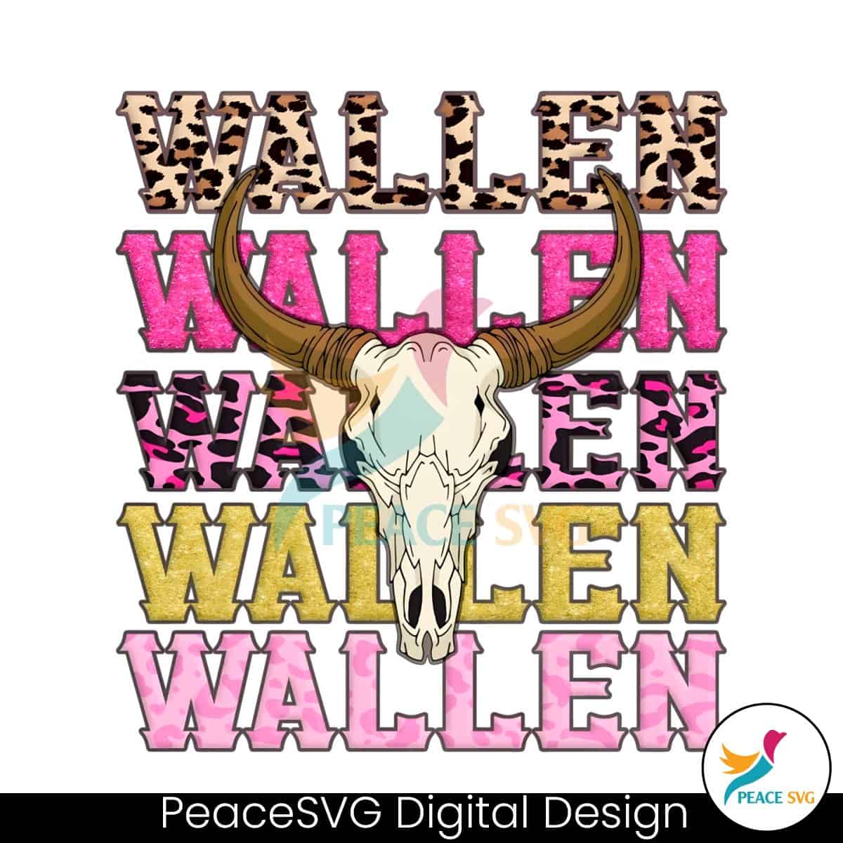 morgan-wallen-western-bull-skull-png