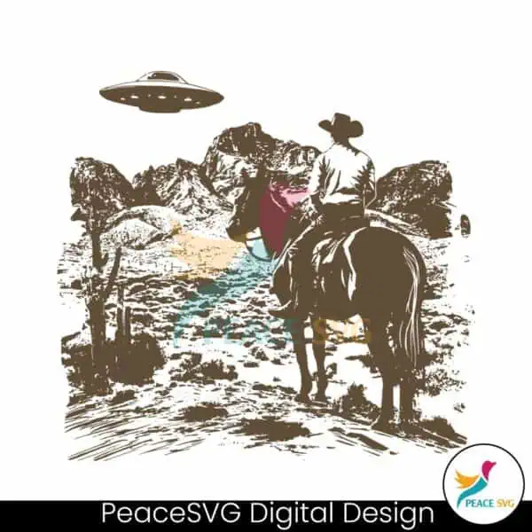 vintage-rodeo-cowboy-ufo-western-svg