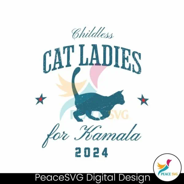 childless-cat-ladies-for-kamala-2024-svg